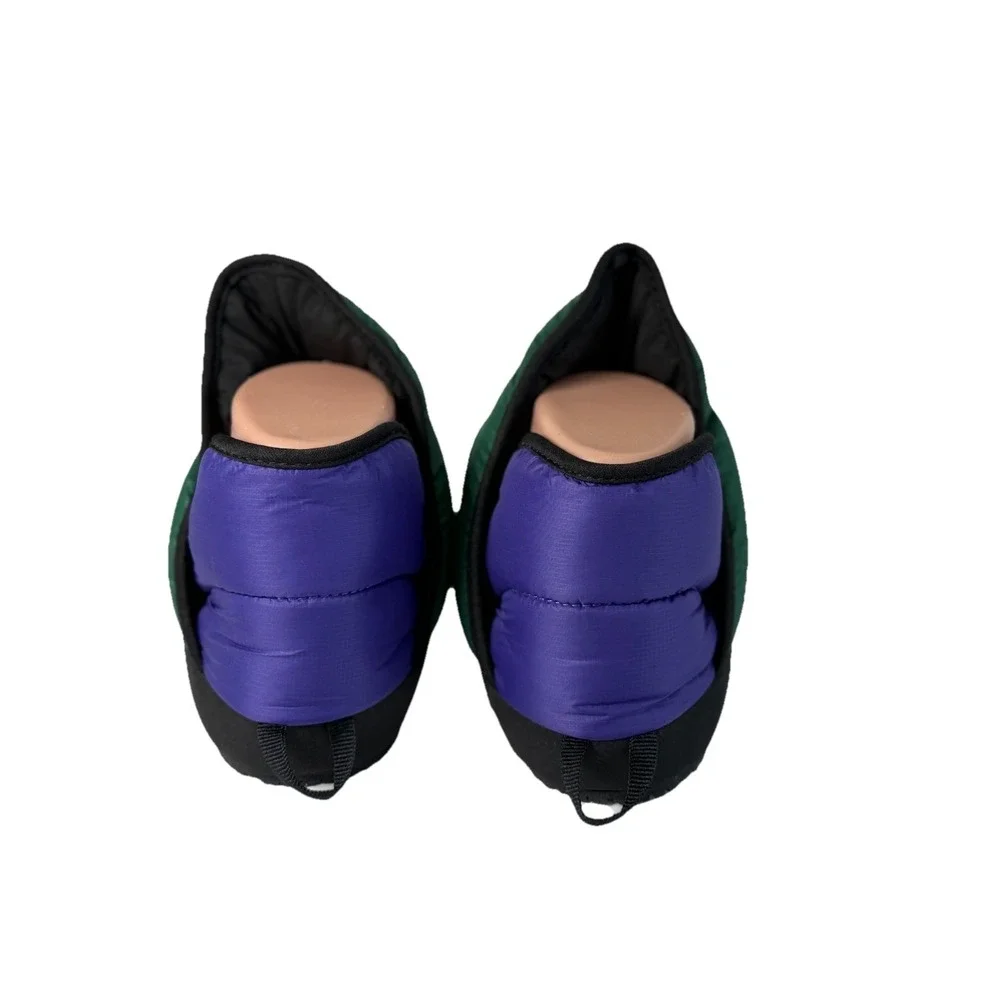The North‎ Face Nuptse Mules Green And Purple Kids Size 4 No Box